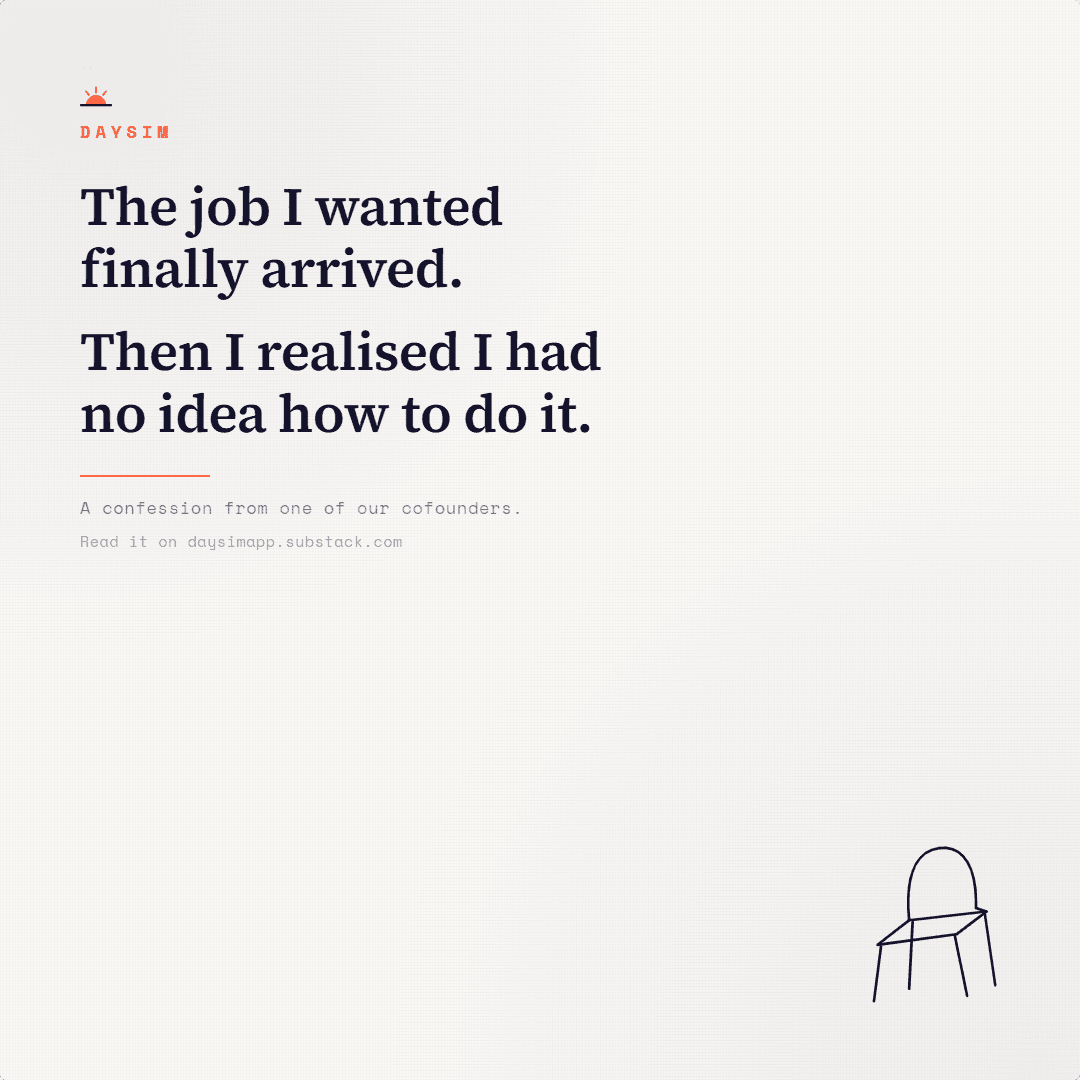 Daysim - the job i wanted arrived and i had no idea how to do it